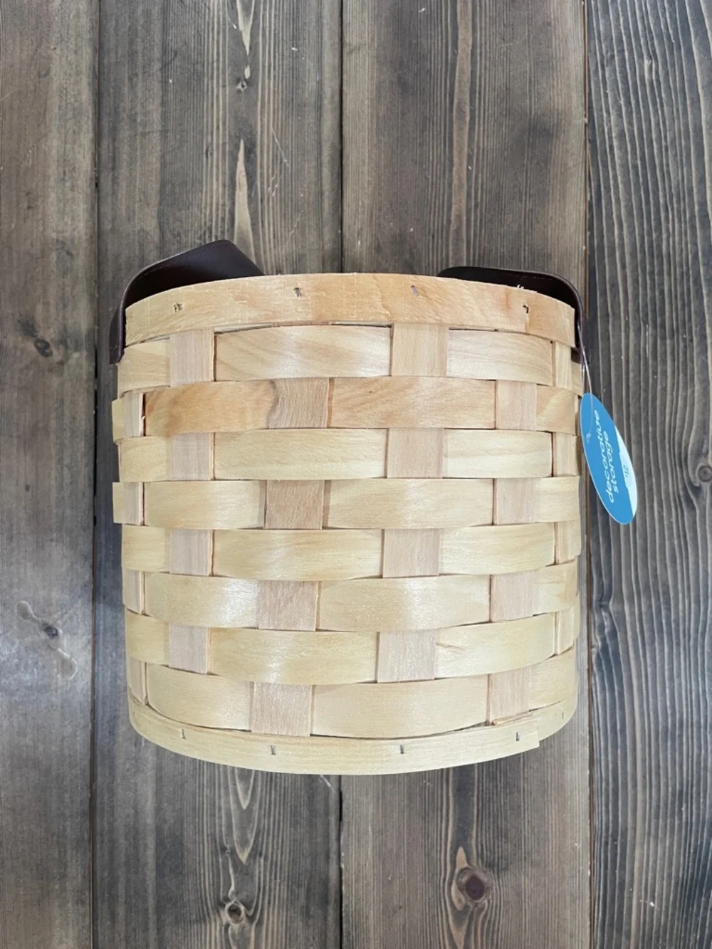 Handcrafted Wooden Decorative Storage Basket
